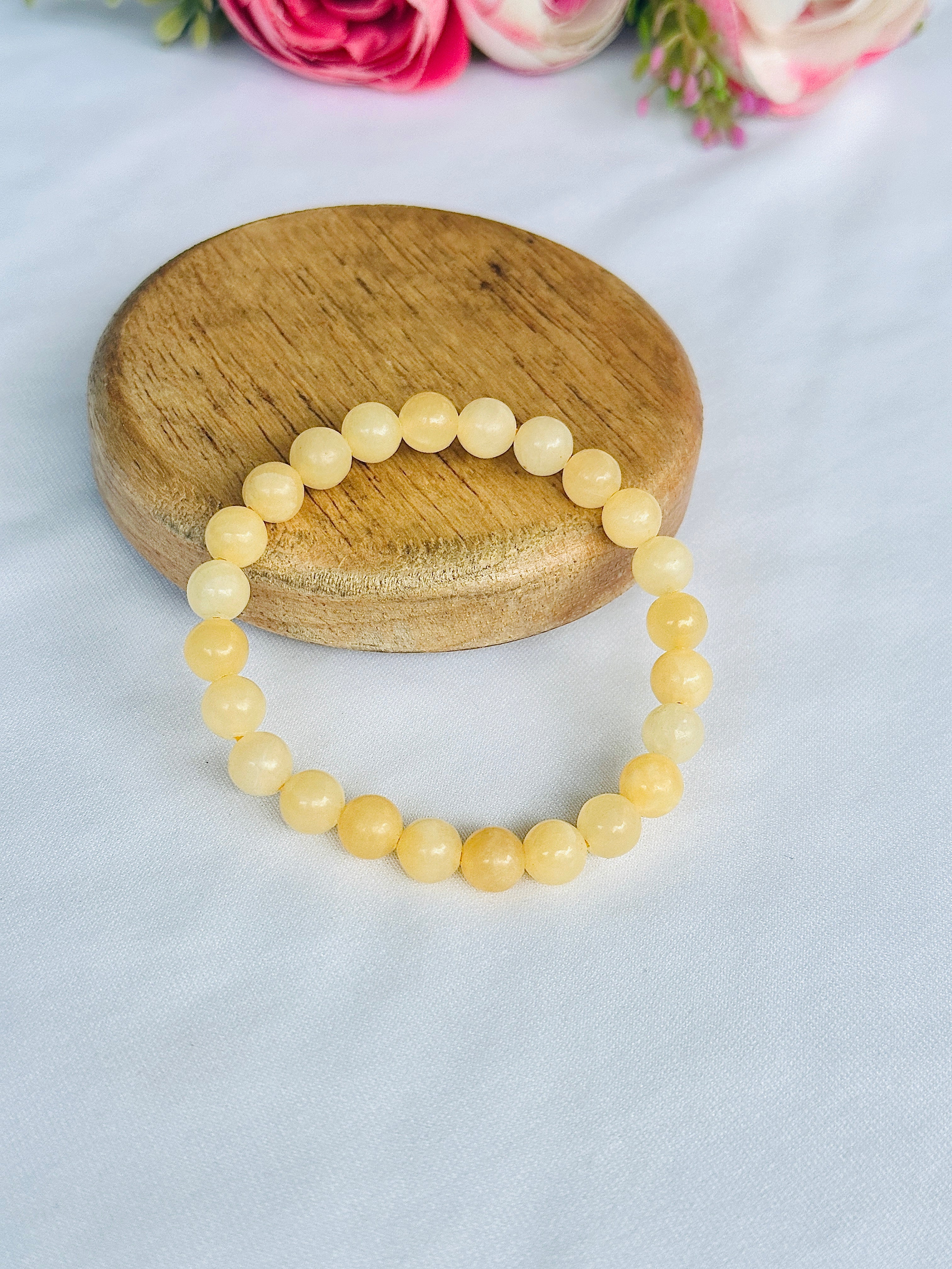 Yellow Calcite Bracelet - Abhimantrit & Certified